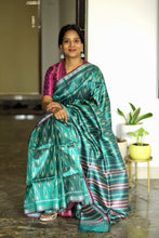 Load image into Gallery viewer, ikat tussar silk gopalpur handloom saree