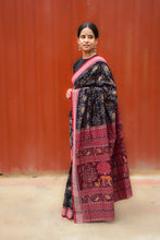 Load image into Gallery viewer, Mercerized Cotton Sambalpuri Saree with Gulab Motif – Pasapali