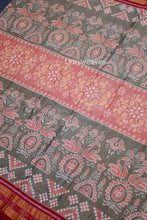 Load image into Gallery viewer, Grey Sambalpuri cotton saree