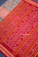Load image into Gallery viewer, Grey Sambalpuri cotton saree
