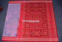 Load image into Gallery viewer, Suprabha - Exclusive Grey Sambalpuri Cotton Saree