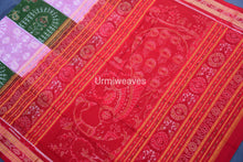 Load image into Gallery viewer, mehendi pink sambalpuri cotton saree