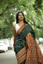Load image into Gallery viewer, Vardhini - Sambalpuri Saree with Lakshmi Paduka, Phula Jala & Gaja Motifs