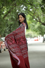 Load image into Gallery viewer, Mercerized Cotton Sambalpuri Saree | Black Mayura Pankh - Pasapali