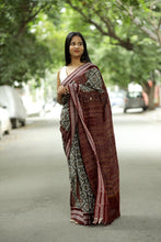 Load image into Gallery viewer, Grey Sambalpuri Cotton Saree | Mini Pasapalli Ikat – Pasapali