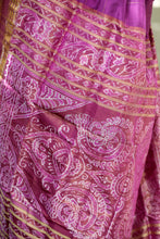 Load image into Gallery viewer, Kanakpriya - Mulberry Silk Sambalpuri Saree with Golden Tissue Phoda Kumbha Border