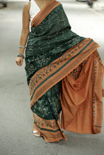 Load image into Gallery viewer, Vardhini - Sambalpuri Saree with Lakshmi Paduka, Phula Jala & Gaja Motifs