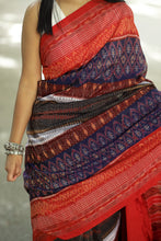 Load image into Gallery viewer, Multicolor Sambalpuri Cotton Saree | Flower Tribal Ikat – Pasapali