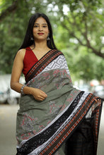 Load image into Gallery viewer, Mercerized Cotton Sambalpuri Saree | Tribal Peacock Ikat – Pasapali