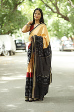 Load image into Gallery viewer, Triveni - Phula Butta & Striped Pallu