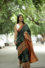 Load image into Gallery viewer, Vardhini - Sambalpuri Saree with Lakshmi Paduka, Phula Jala & Gaja Motifs