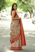 Load image into Gallery viewer, Bindu - Sambalpuri Saree with Bindi & Tribal Ikat Motifs