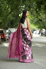 Load image into Gallery viewer, Mauve Pasapalli Saree | Mercerized Cotton Ikat Handloom – Pasapali