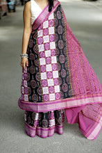 Load image into Gallery viewer, Mauve Pasapalli Saree | Mercerized Cotton Ikat Handloom – Pasapali