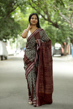 Load image into Gallery viewer, Grey Sambalpuri Cotton Saree | Mini Pasapalli Ikat – Pasapali