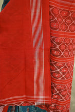 Load image into Gallery viewer, Tribal Tara – The Teal Heritage Saree sambalpuri saree