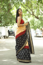Load image into Gallery viewer, Triveni - Phula Butta & Striped Pallu