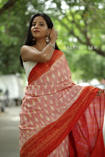 Load image into Gallery viewer, Isha - Orange Sambalpuri Cotton Saree