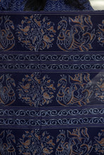 Load image into Gallery viewer, Neel Matsya - Sambalpuri Saree with Silver Fish & Floral Motifs