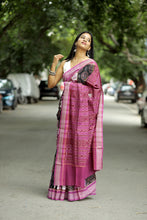 Load image into Gallery viewer, Mauve Pasapalli Saree | Mercerized Cotton Ikat Handloom – Pasapali