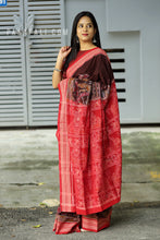 Load image into Gallery viewer, SuryaKrit - Sambalpuri Saree with Konark Chakra & Temple Motifs