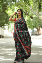 Load image into Gallery viewer, LAAL MANDAAR - MULBERRY SAMBALPURI SILK