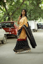 Load image into Gallery viewer, Triveni - Phula Butta & Striped Pallu