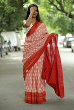 Load image into Gallery viewer, Isha - Orange Sambalpuri Cotton Saree