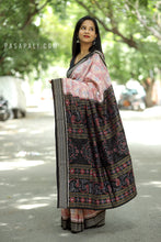 Load image into Gallery viewer, Baang - Mercerized Cotton Sambalpuri Saree with Baang Bird Motif & Rudraksha Border