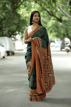 Load image into Gallery viewer, Vardhini - Sambalpuri Saree with Lakshmi Paduka, Phula Jala & Gaja Motifs