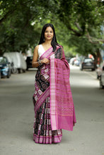 Load image into Gallery viewer, Mauve Pasapalli Saree | Mercerized Cotton Ikat Handloom – Pasapali