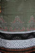 Load image into Gallery viewer, Mercerized Cotton Sambalpuri Saree | Tribal Peacock Ikat – Pasapali