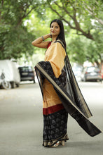 Load image into Gallery viewer, Triveni - Phula Butta & Striped Pallu