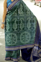 Load image into Gallery viewer, Green Sambalpuri Saree | Konark Chakra Natya Ikat – Pasapali