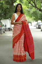 Load image into Gallery viewer, Isha - Orange Sambalpuri Cotton Saree