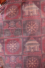Load image into Gallery viewer, PadmaSūrya - Sambalpuri Saree with Konark Chakra & Temple Motifs