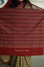 Load image into Gallery viewer, Dhara - Cotton Sambalpuri Saree with Leher Wave Motif