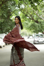 Load image into Gallery viewer, Grey Sambalpuri Cotton Saree | Mini Pasapalli Ikat – Pasapali