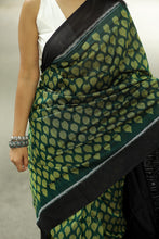 Load image into Gallery viewer, Banaja Rekha – The Dark Green Leaf Saree