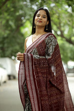 Load image into Gallery viewer, Grey Sambalpuri Cotton Saree | Mini Pasapalli Ikat – Pasapali