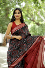 Load image into Gallery viewer, Shyama-Simha - Kalpavriksha & Simha Motifs