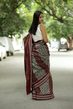 Load image into Gallery viewer, Grey Sambalpuri Cotton Saree | Mini Pasapalli Ikat – Pasapali