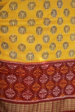 Load image into Gallery viewer, Vruksha Pravah - Mercerized Cotton Sambalpuri Saree with Vriksha (Tree of Life) Ikat Motif
