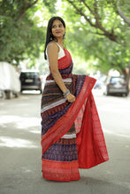 Load image into Gallery viewer, Multicolor Sambalpuri Cotton Saree | Flower Tribal Ikat – Pasapali