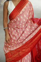 Load image into Gallery viewer, Isha - Orange Sambalpuri Cotton Saree