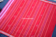 Load image into Gallery viewer, pink red sambalpuri cotton saree