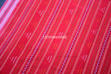 Load image into Gallery viewer, pink red sambalpuri cotton saree
