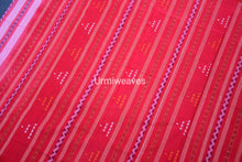 Load image into Gallery viewer, pink red sambalpuri cotton saree