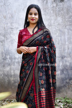 Load image into Gallery viewer, Elegant Laal Mandaar Sambalpuri Cotton Saree showcasing traditional Indian craftsmanship and vibrant colors