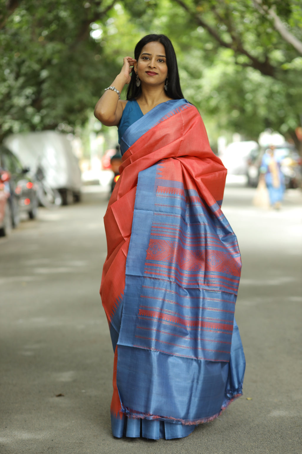 Raahi - Phoda Kumbha Tussar Silk Saree | Pasapali